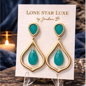 Kendra Scott Vintage Ryanne Chandelier Earrings Gold Drop